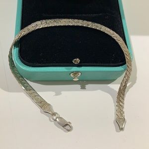 Sterling Silver Herringbone Bracelet